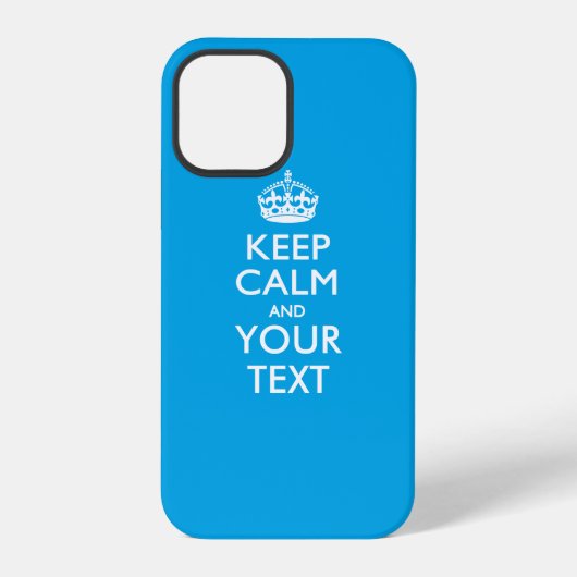 カスタムKEEP CALM AND(あなたのテキスト) iPhoneケース (裏面)