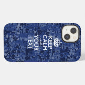 カスタムKEEP CALM AND Your Text iPhoneケース (裏面横)