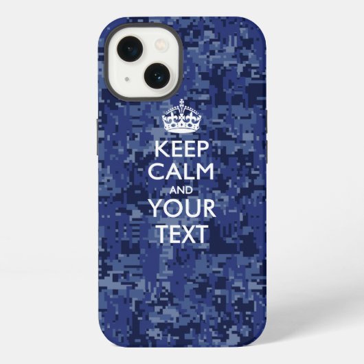 カスタムKEEP CALM AND Your Text iPhoneケース (裏面)
