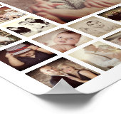 カスタムKeepsake Filterフォトコラージュパーソナライズされた ポスター (角)