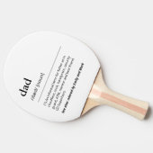 カスタムKidsパパ定義の白黒 卓球ラケット (横)