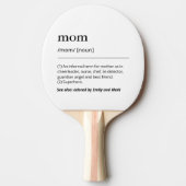 カスタムKidsマおもしろいム定義白黒 卓球ラケット (正面)