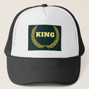カスタムKINGイメージと文字アルファスラブワンフォント キャップ
