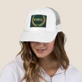 カスタムKINGテキスト画像白黄色の王冠 キャップ (インサイチュ)