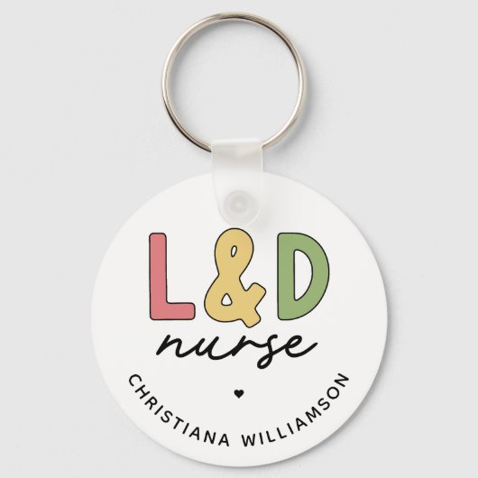 カスタムL及びDナース |労務ナース キーホルダー (正面)