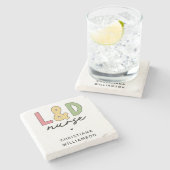 カスタムL及びDナース |労務ナース ストーンコースター (横)