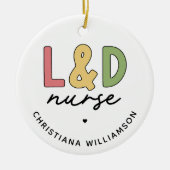 カスタムL及びDナース |労務ナース セラミックオーナメント (正面)