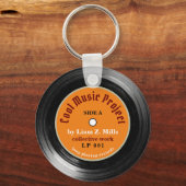 カスタムl.p.ビニールレコードキーチェーン キーホルダー (正面)