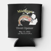 カスタムLake/Date Michigan Trout Opener Dark 缶クーラー (正面)