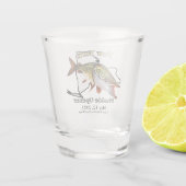 カスタムLake/Date New York Muskie Opener ショットグラス (裏面)