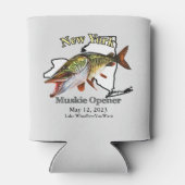 カスタムLake/Date New York Muskie Opener Light 缶クーラー (裏面)