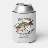 カスタムLake/Date New York Muskie Opener Light 缶クーラー (缶裏面)