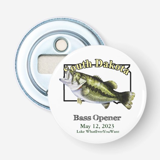 カスタムLake/Date South Dakota Bass Opener 栓抜き (正面)