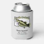 カスタムLake/Date South Dakota Bass Opener Light 缶クーラー (缶裏面)