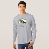 カスタムLake/Date South Dakota Bass Opener Light Tシャツ (正面フル)