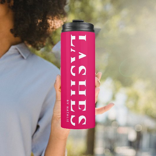 カスタムLash Extension技術者のクールエステティシャン タンブラー