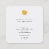 カスタムLaurie-保 – 穴あり スクエア名刺 (裏面)