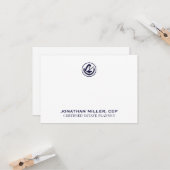 カスタムLegal Logo Noteカードプリントまたはデジタル カード (正面/裏面インサイチュ)