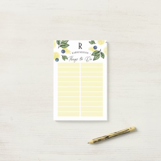 カスタムLemon To Do List Post-It Notes ポストイット (デスク上)