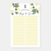 カスタムLemon To Do List Post-It Notes ポストイット (正面)