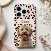 カスタムLeopard Print Dog Photo with Name Case-Mate iPhoneケース