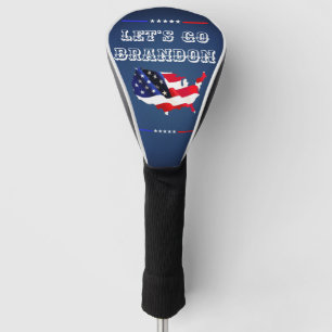 カスタムLET'S GO BRANDON TRUMP 2024愛国国旗 ゴルフヘッドカバー