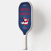 カスタムLET'S GO BRANDON TRUMP 2024愛国国旗 ピックルボールラケット (左)