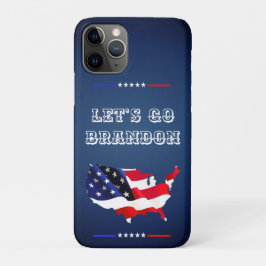 カスタムLET'S GO BRANDON TRUMP 2024愛国国旗 iPhone 11 PROケース