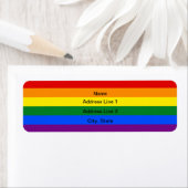 カスタムLGBT国旗の住所 シール (インサイチュ)