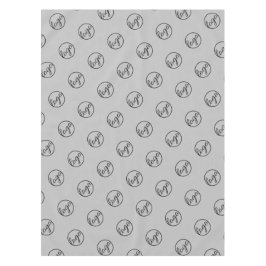 カスタムLight Gray Trade Showロゴビジネス テーブルクロス