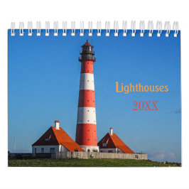 カスタムLighthouse Calendar|編集可能な年文字 カレンダー