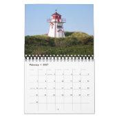 カスタムLighthouse Calendar|編集可能な年文字 カレンダー (2月 2027)