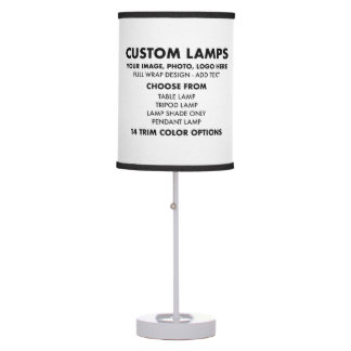 カスタムLINENパーソナライズされた Shade TABLEランプ