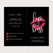 カスタムLip製品ディストリビューターのヒントとコツ 名刺 (外部フラット)