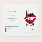 カスタムLip製品ディストリビューターのヒントとコツ 名刺 (外部フラット)