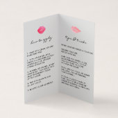 カスタムLip製品ディストリビューターのヒントとコツ 名刺 (内部)