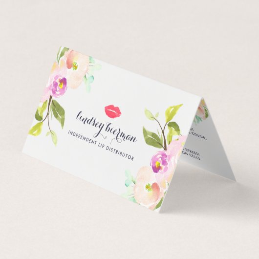 カスタムLip製品ディストリビューターのヒントとコツ 名刺 (正面)