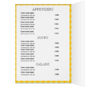 カスタムLocal Restaurantメニューカード (内側 (左))