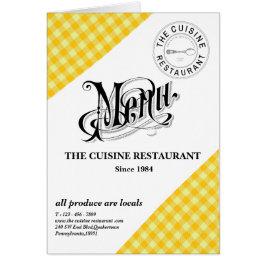 カスタムLocal Restaurantメニューカード