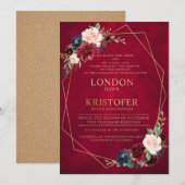 カスタムLondon Dawnさん 招待状 (正面/裏面)