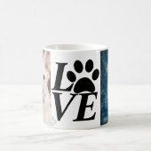 カスタムLOVEポープリントドッグラバーマグ コーヒーマグカップ (中央)