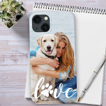 カスタムLOVEモダン Pet Photo Paw Print Dog Lover iPhone 12 Proケース<br><div class="desc">今は運この最高の犬のペットフォトiPhoneケースと一緒に行くカスタム所であなたの友人と一緒に。この名前パーソナライズされたのデザインの写真はエレガントトレンディーでカッコいいかわいい。犬カスタマイズの写真や猫の写真や手の付いたペット！パーソナライズする名前の追加。Aは犬の恋人、猫好き、犬の母、犬のパパ、猫の母と猫のパパのために持っている必要がある！誕生日やクリスマスの素晴らしい贈り物。COPYRIGHT © 2020 Judy Burrows,  Black Dog Art - All Rights Reserved.カスタムLOVEモダン Pet Photo Paw Print Dog Lover iPhone 12 Pro Case</div>