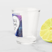 カスタムLove, Booze, and Cosmic Vibes結婚の ショットグラス (右)