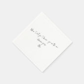 カスタムLove Note自分の手書き入力をアップロード スタンダードカクテルナプキン (角)