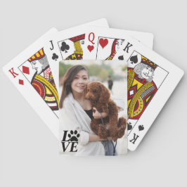 カスタムLOVE Pawプリントトランプ トランプ