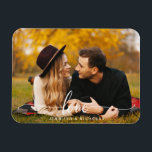 カスタムLove Script Photo Magnet マグネット<br><div class="desc">パーソナライズされたカスタムLove Scriptフォトマグネット</div>
