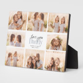 カスタムLove You Daddy Faters Dayフォトコラージュ フォトプラーク (側面)