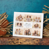 カスタムLove You Mommy Mothers Dayフォトコラージュ フォトプラーク (側面)