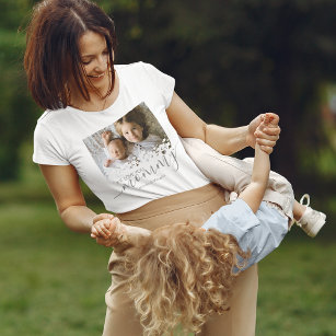 カスタムLove You Mommy Photo Tシャツ