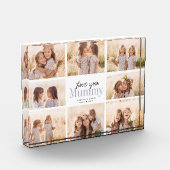 カスタムLove You Mummy Mothers Dayフォトコラージュ フォトブロック (左)